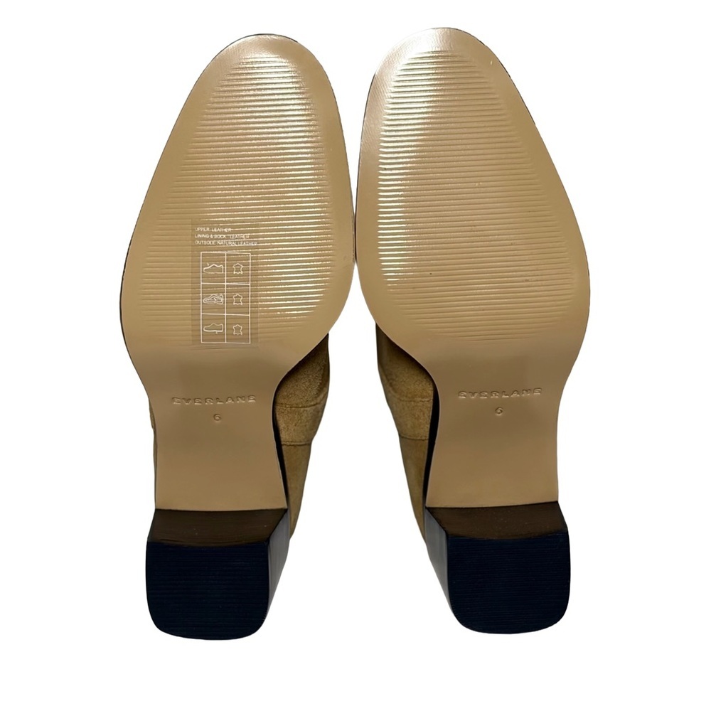 NIB Everlane The Outlaw Boot in Sand Suede, Mid-Calf, Heeled Western Boots, 6 - Picture 8 of 15